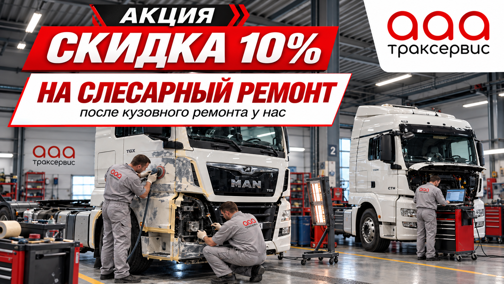 Кузовной ремонт сегодня — скидка на слесарный завтра! 
